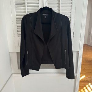 BANANA REPUBLIC Open Face Black Moto Jacket, Size M